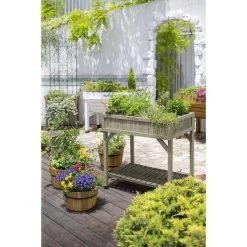 Vegtrug Kruidentafel 58 × 78 × 80 Cm - Grijs -Tuin Verzorging 1540756750 1 600