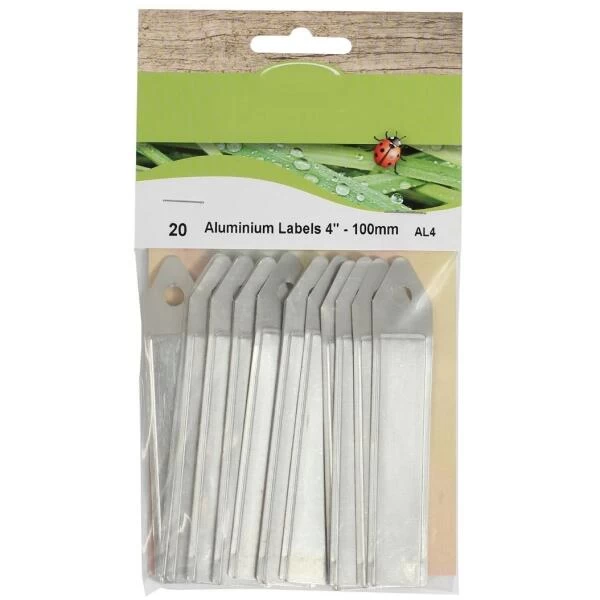 Aluminium Labels 10 Cm - Set Van 20 Stuks 1 Aluminium Labels 10 Cm - Set Van 20 Stuks
