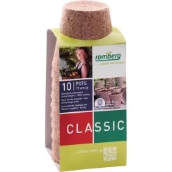 Vezelpotjes Rond 11 Cm - Biologisch Afbreekbaar - Set Van 10 Stuks