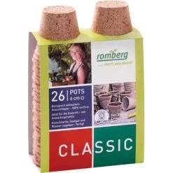 Vezelpotjes Rond 6 Cm - Biologisch Afbreekbaar - Set Van 26 Stuks