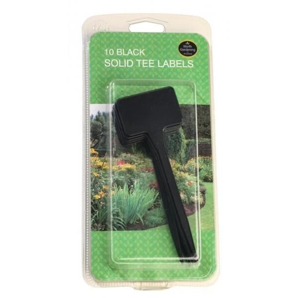 Plantenbordjes Zwart Kunststof - 14 Cm - Set Van 10 Stuks 1 Plantenbordjes Zwart Kunststof - 14 Cm - Set Van 10 Stuks
