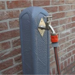 Waterzuil Met Kraan En Aansluiting - Grijs -Tuin Verzorging tuinpaal met waterkraan 1498043411 1 600