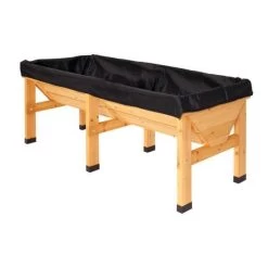 Vegtrug Verhoogde Kweektafel - 180 × 76 × 80 Cm -Tuin Verzorging vegtrug 180 cm 1484054920 4 600