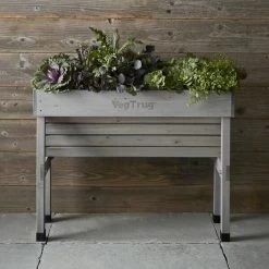 Vegtrug Verhoogde Kweektafel Grijs - 100 × 80 × 80 Cm 5 Vegtrug Verhoogde Kweektafel Grijs - 100 × 80 × 80 Cm -Tuin Verzorging vegtrug grijs 1 m 1517220431 1 600