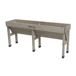 Verhoogde Kweektafel Muurmodel Grijs - 180 × 46 × 80 Cm 5 Verhoogde Kweektafel Muurmodel Grijs - 180 × 46 × 80 Cm -Tuin Verzorging vegtrug muurmodel 180 cm grijs 1540753223 1 600