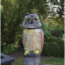 Roterende Uil Gele Borst - Vogelverschrikker -Tuin Verzorging vogelverschrikker uil geel 1496069044 3 600