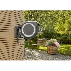 Wandslangenbox GARDENA RollUp Wit - M/L - 25 M -Tuin Verzorging wandslangenbox gardena rollup wit ml 1651154526 3 600